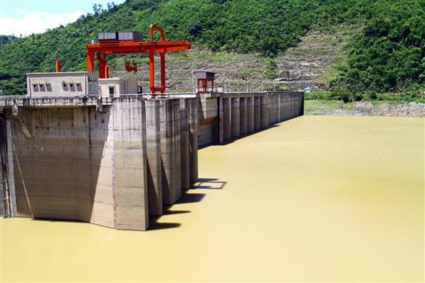 Nước trong hồ chứa Thủy điện Bản Vẽ cao đột biến do mưa to tại Lào - Ảnh 1.