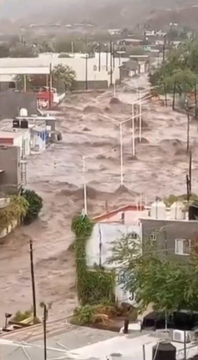 [Video] Bão Hilary đổ bộ California, gió giật mạnh, nước lũ dâng cuồn cuộn, ô tô ngập gần nóc - Ảnh 2.