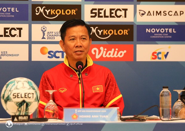 HLV Hoàng Anh Tuấn hài lòng với trận đầu ra quân tại U23 Đông Nam Á - Ảnh 1.