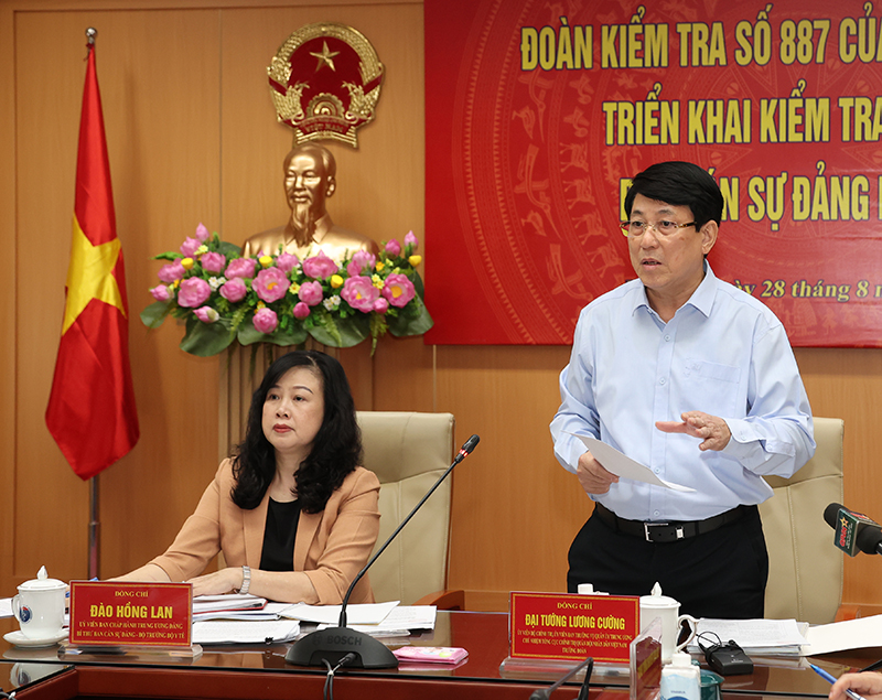 Đoàn kiểm tra số 887 của Bộ Chính trị triển khai kiểm tra công tác cán bộ tại Bộ Y tế - Ảnh 2.