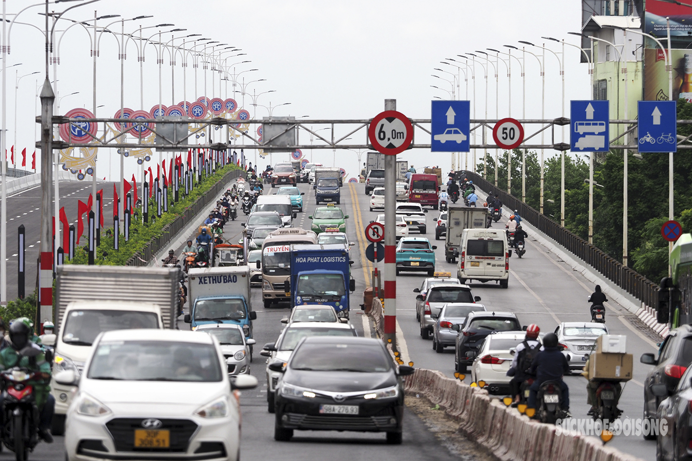 Cầu Vĩnh Tuy 2 trước ngày Khánh thành - Ảnh 5.