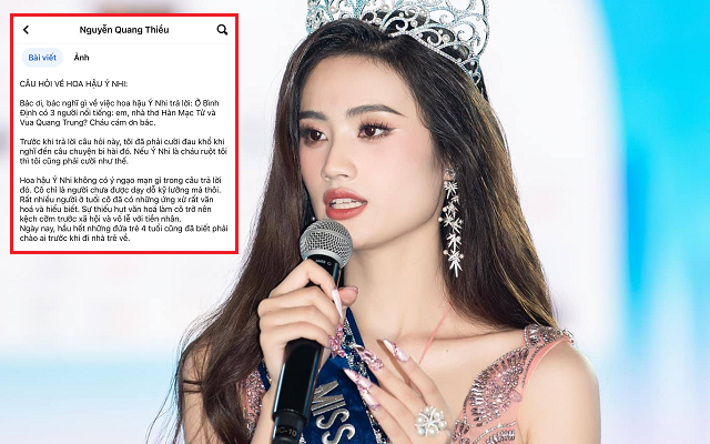 Nhà văn Nguyễn Quang Thiều "cười đau khổ" khi nghe phát ngôn của Hoa hậu Ý Nhi về nhân vật nổi tiếng
