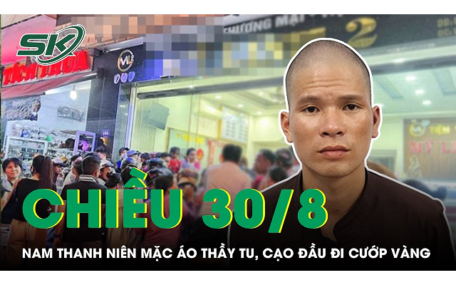 Tạm giữ nghi phạm giả thầy tu, cướp tiệm vàng ở Bình Định