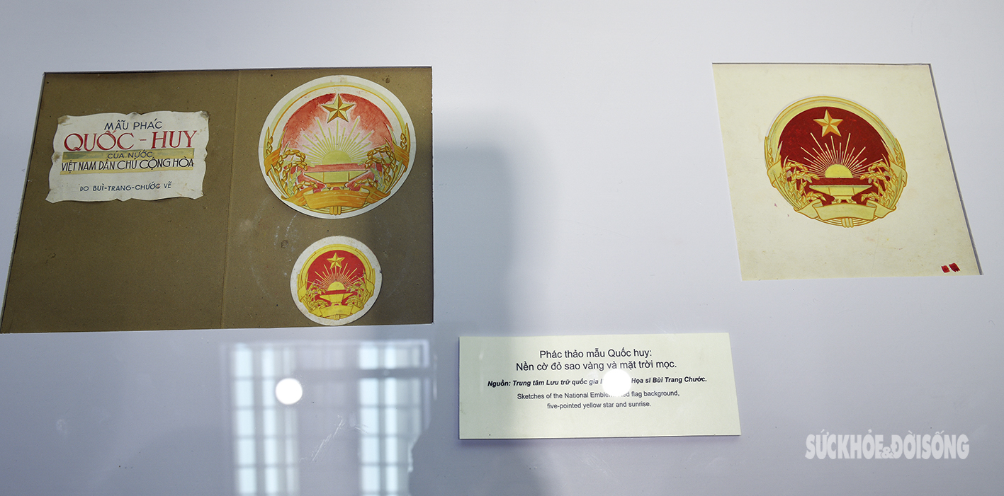 Chiêm ngưỡng “Bảo vật quốc gia - Phác thảo mẫu Quốc huy Việt Nam” của cố họa sĩ Bùi Trang Chước - Ảnh 14.