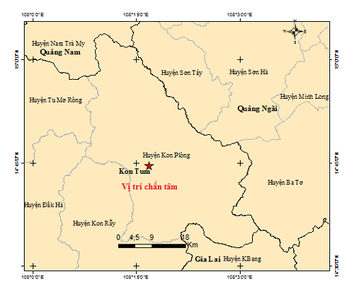 Kon Tum lại hứng 3 trận động đất liên tiếp liên tiếp trong 3 giờ - Ảnh 2.