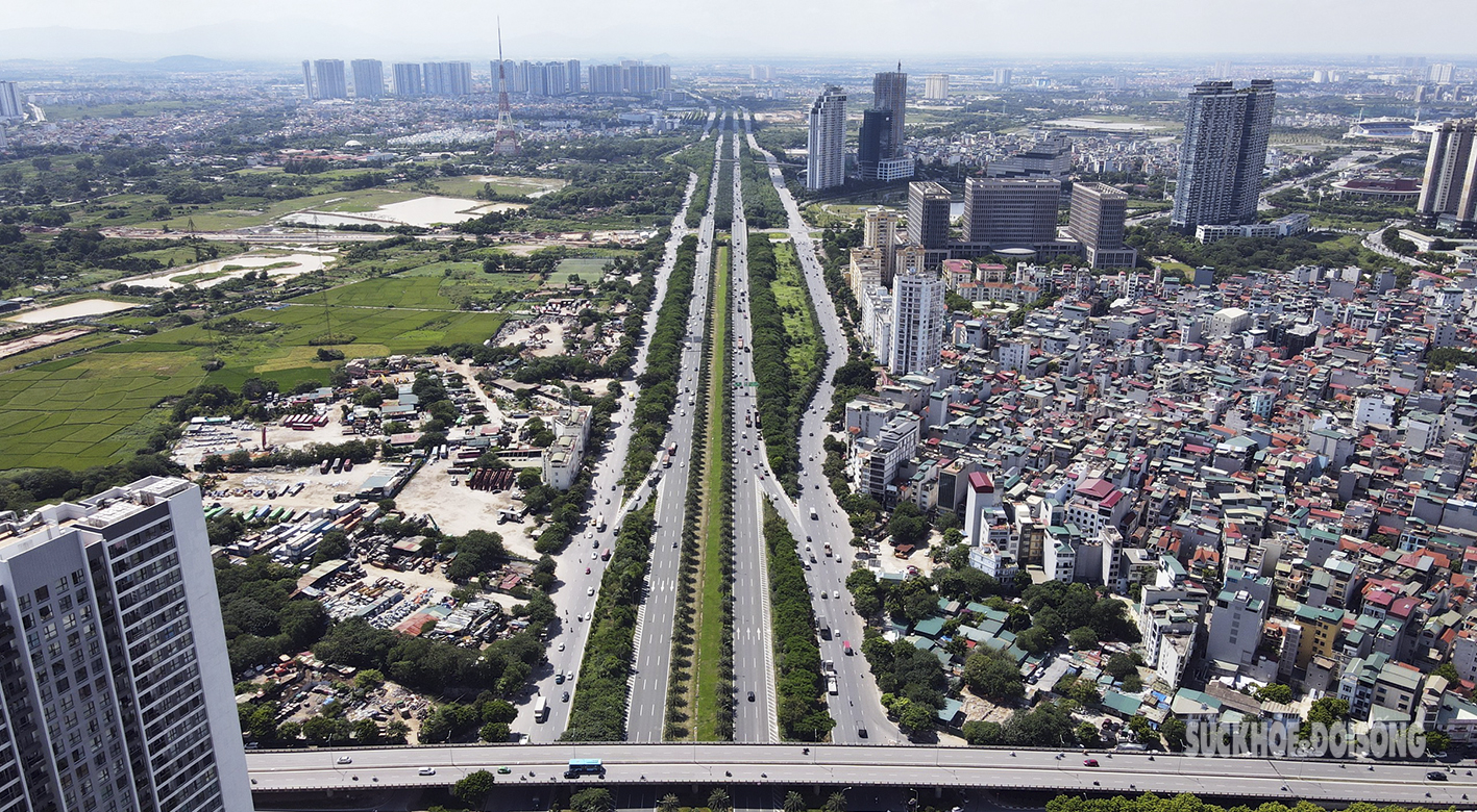 Đại lộ hiện đại nhất Việt Nam nhìn từ trên cao như một khu 'rừng tái sinh' - Ảnh 3.