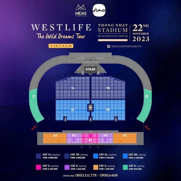 Chính thức công bố giá vé concert Westlife tại TPHCM: Thấp nhất chỉ 850.000 đồng - Ảnh 2.