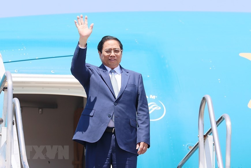 [Photo] Thủ tướng Phạm Minh Chính tới Brazil, bắt đầu thăm chính thức - Ảnh 1.