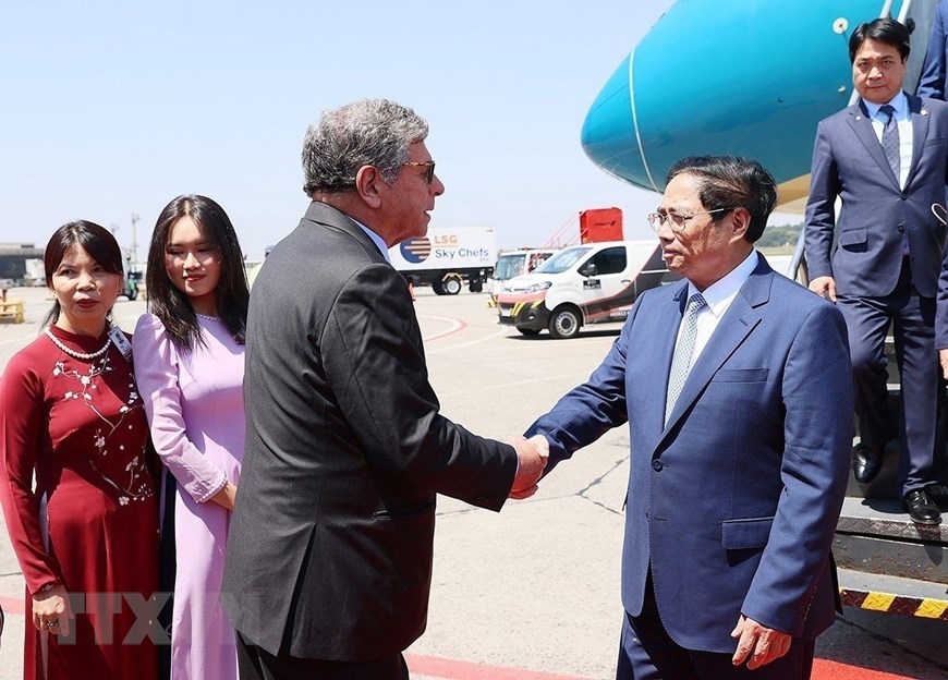 [Photo] Thủ tướng Phạm Minh Chính tới Brazil, bắt đầu thăm chính thức - Ảnh 3.
