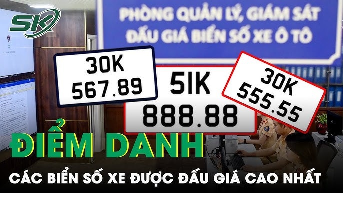 Biển số "lộc phát" được đấu giá cao nhất lên tới 4,86 tỷ đồng