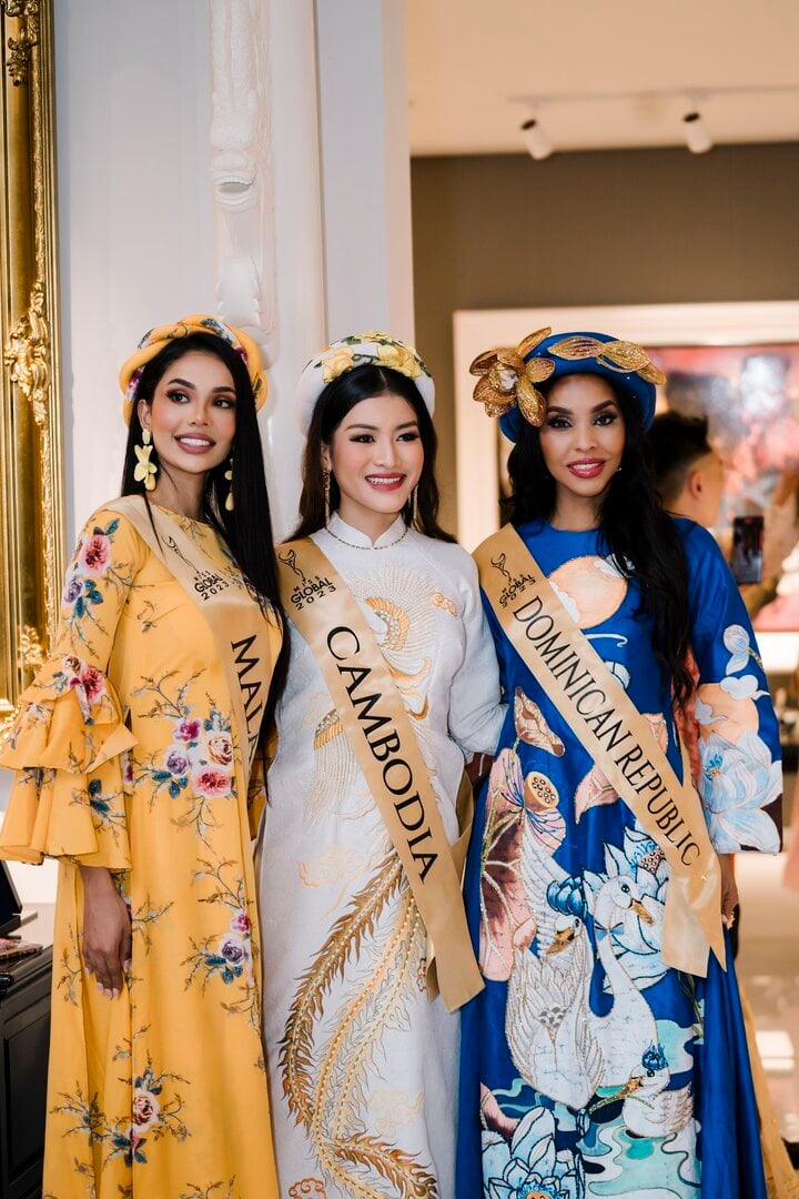 80 thí sinh Miss Global 2023 diện áo dài, trải nghiệm văn hóa Việt Nam- Ảnh 4.