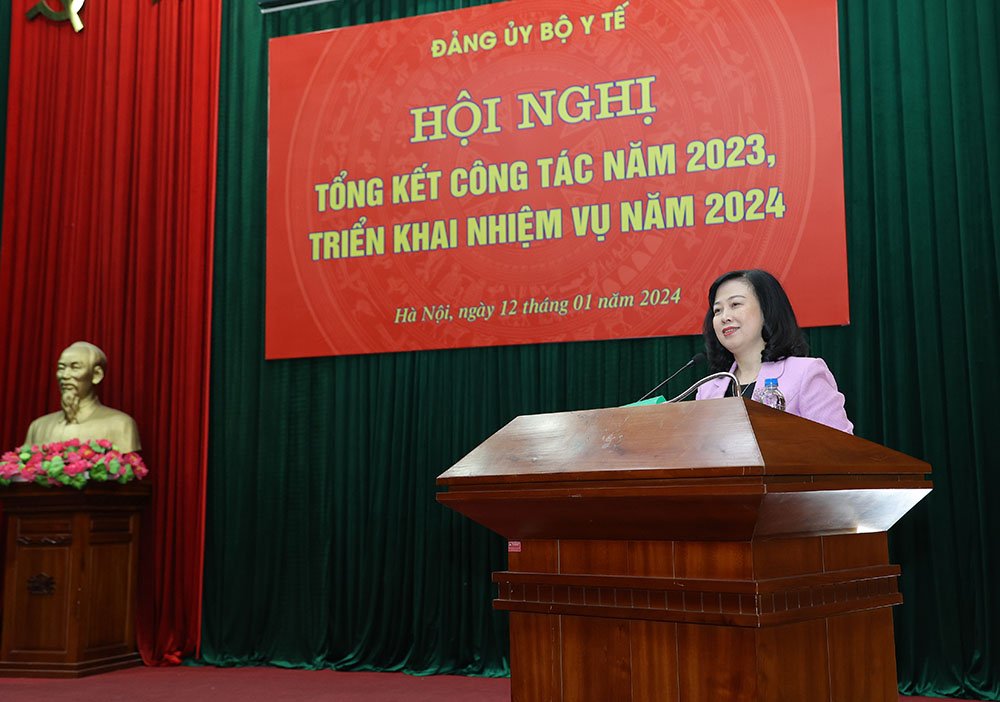 Đảng ủy Bộ Y tế tổng kết công tác Đảng năm 2023, triển khai nhiệm vụ năm 2024
- Ảnh 1.