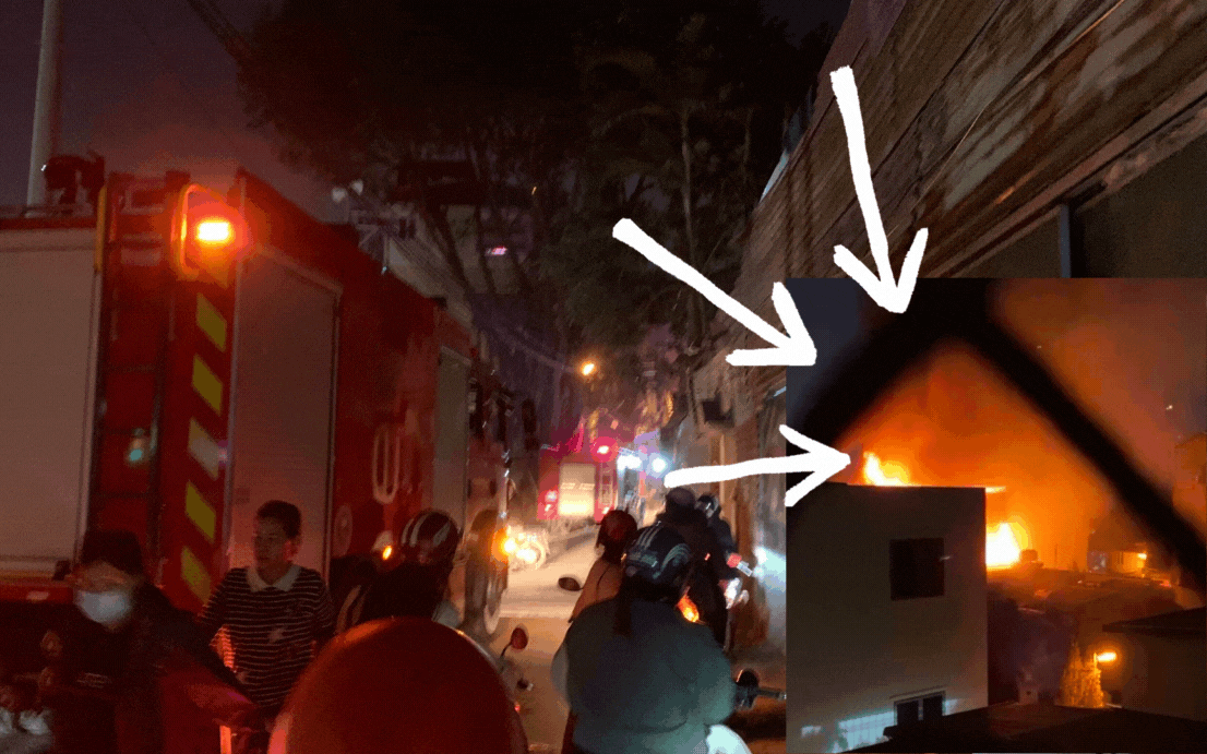 Lại cháy nhà trong ngõ nhỏ Định Công, 2 người mắc kẹt được giải cứu