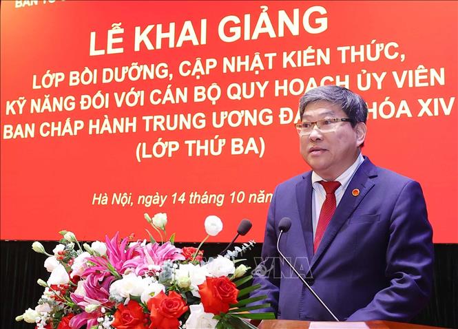 Tổng Bí thư, Chủ tịch nước dự khai giảng Lớp bồi dưỡng cán bộ quy hoạch Ủy viên Trung ương Đảng khóa XIV- Ảnh 7.