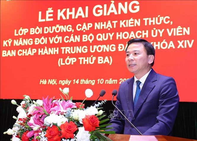 Tổng Bí thư, Chủ tịch nước dự khai giảng Lớp bồi dưỡng cán bộ quy hoạch Ủy viên Trung ương Đảng khóa XIV- Ảnh 6.