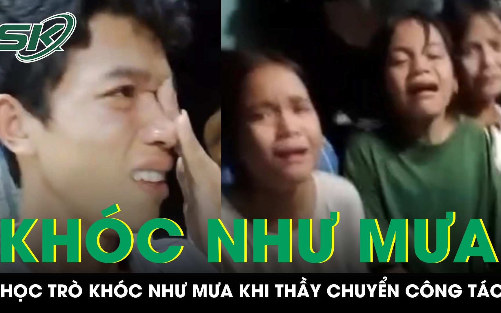 Cảm động: Thầy giáo chuyển trường về xuôi, học trò khóc như mưa nói lời tạm biệt