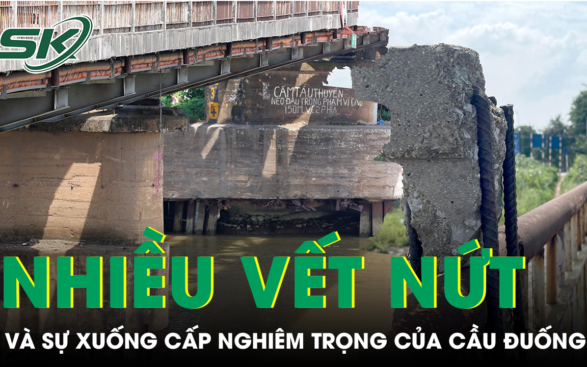 Cầu Đuống xuống cấp nghiêm trọng, người dân lo sợ "như cầu Phong Châu" thứ 2