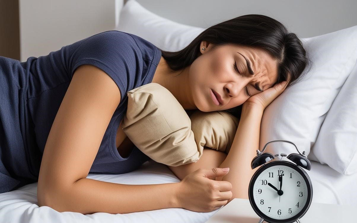 Tác hại của việc thức khuya, ngủ muộn đối với sức khỏe- Ảnh 1. Rối loạn lo âu ảnh hưởng đến giấc ngủ như thế nào?