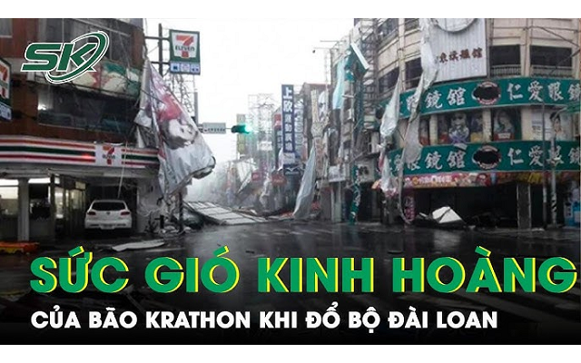 "Cơn bão kỳ lạ" đổ bộ Đài Loan (Trung Quốc) thổi bay container, nhà tầng rung chuyển như động đất