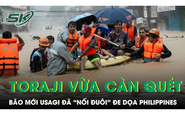 Toraji vừa càn quét chưa bao lâu, bão mới Usagi đã "nối gót" đe dọa Philippines