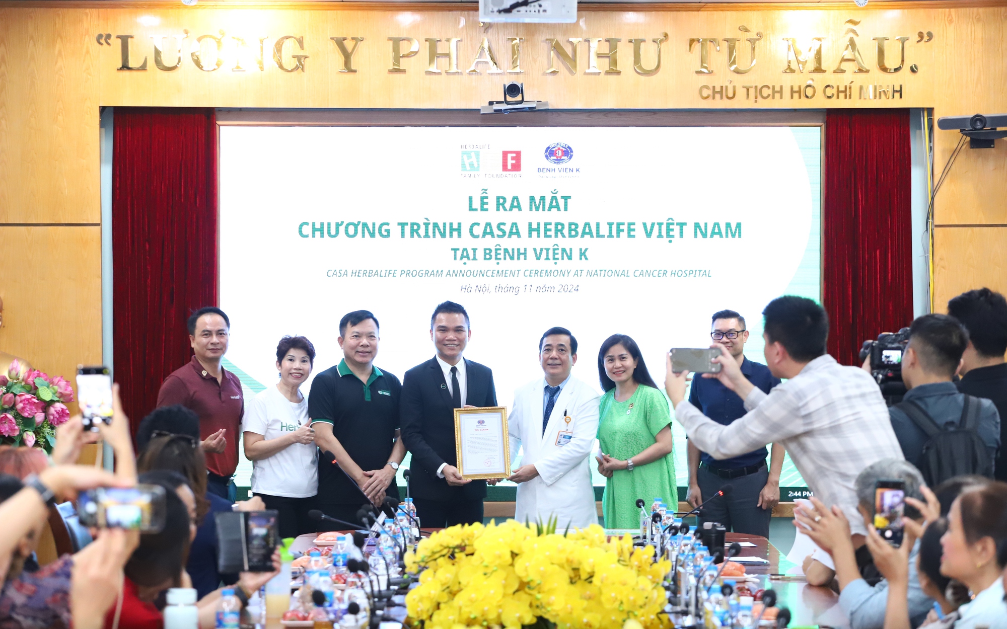 Ra mắt chương trình Casa Herbalife Việt Nam tại Bệnh viện K để cải thiện dinh dưỡng cho bệnh nhân ung thư