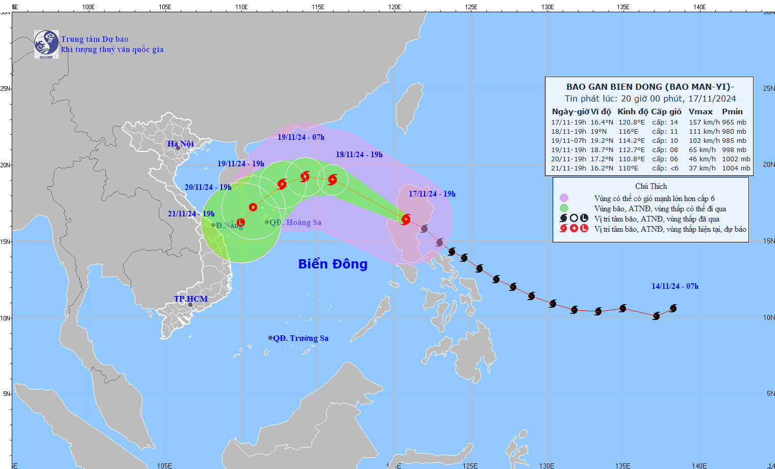 Thông tin mới nhất về bão Man-yi: Giảm 2 cấp sau khi đi vào đất liền đảo Luzon- Ảnh 1.