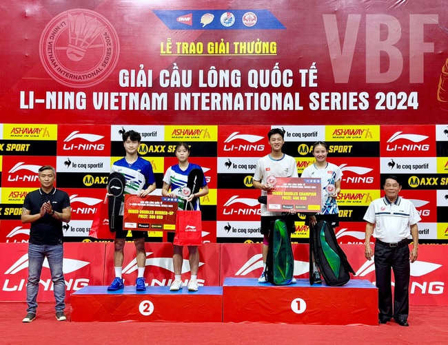 Việt Nam giành ngôi vô địch đôi nam nữ tại Giải Cầu lông quốc tế Li-Ning 2024- Ảnh 1.