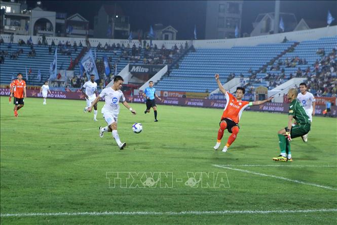 V.League 1: Các đội bóng tốp đầu đều giành chiến thắng- Ảnh 1.