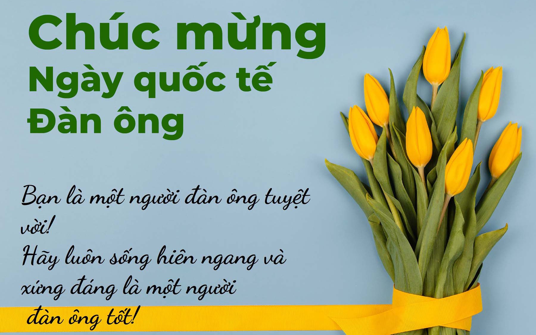 Những lời chúc ngày Quốc tế Đàn ông 19/11 hay và ý nghĩa nhất 2024