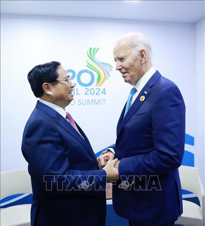 Thủ tướng Phạm Minh Chính gặp Tổng thống Hoa Kỳ Joe Biden- Ảnh 1.