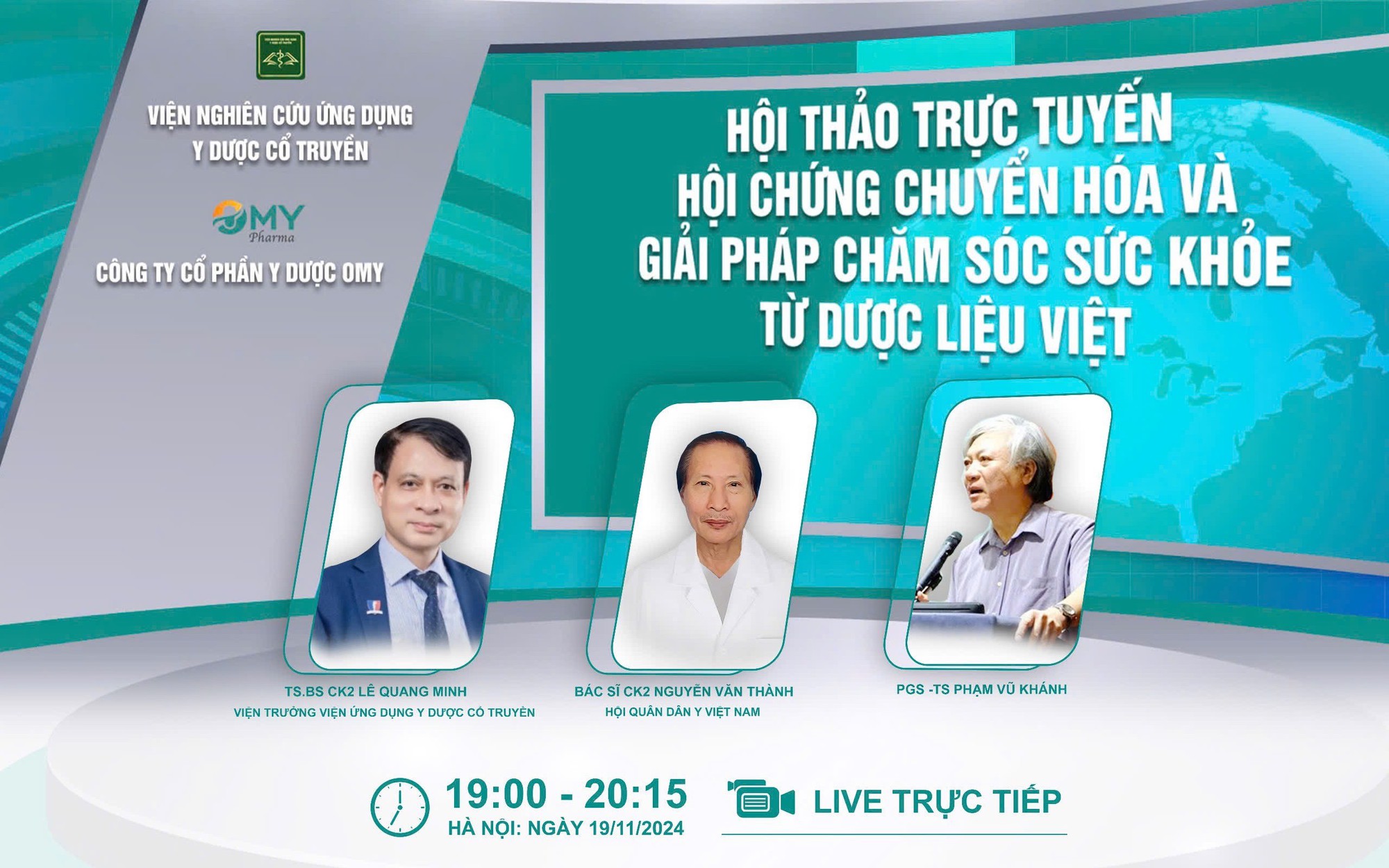 Hội thảo trực tuyến: 'Hội chứng chuyển hóa - giải pháp chăm sóc sức khỏe từ dược liệu Việt'