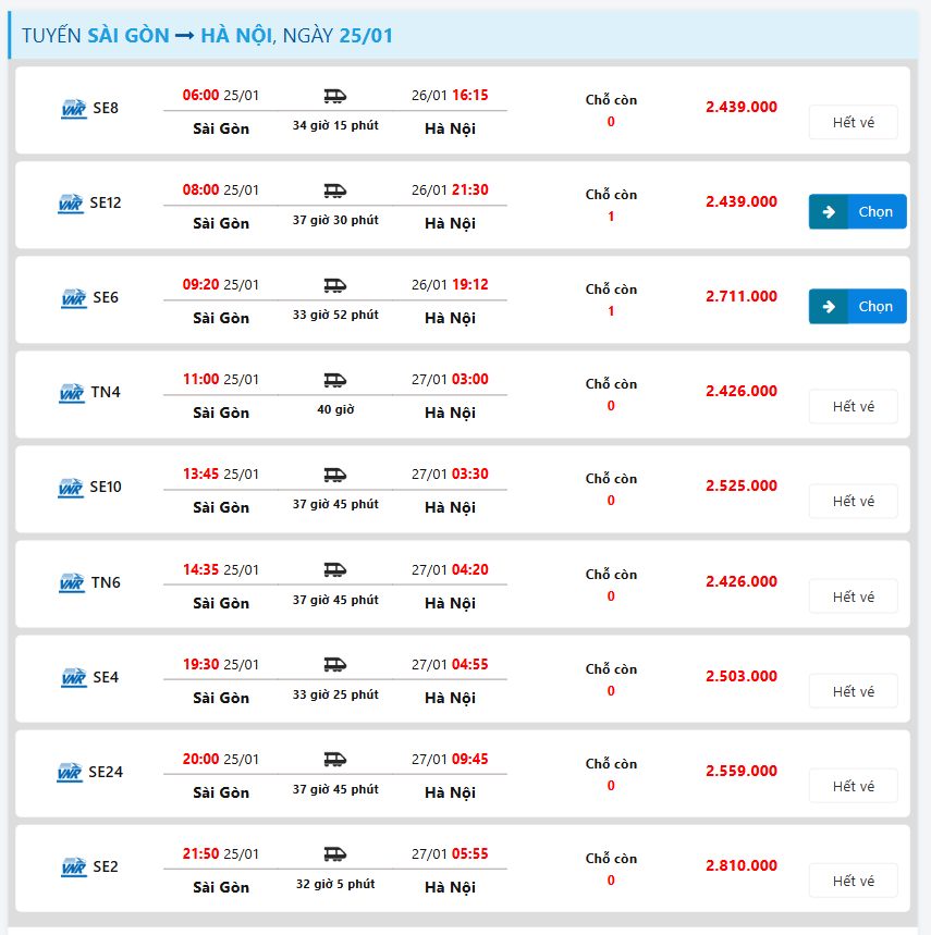 Giá vé tàu Tết 2025 tăng cao, nhiều chặng không còn vé để mua- Ảnh 1.