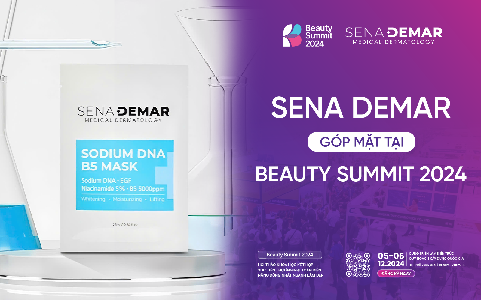 Khám phá bí quyết làn da "căng mọng" từ mặt nạ SENADEMAR tại Beauty Summit 2024- Ảnh 1.