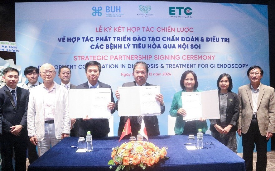 Hợp tác cùng Bệnh viện Nhật Bản trong đào tạo chẩn đoán và điều trị các bệnh lý tiêu hóa qua nội soi