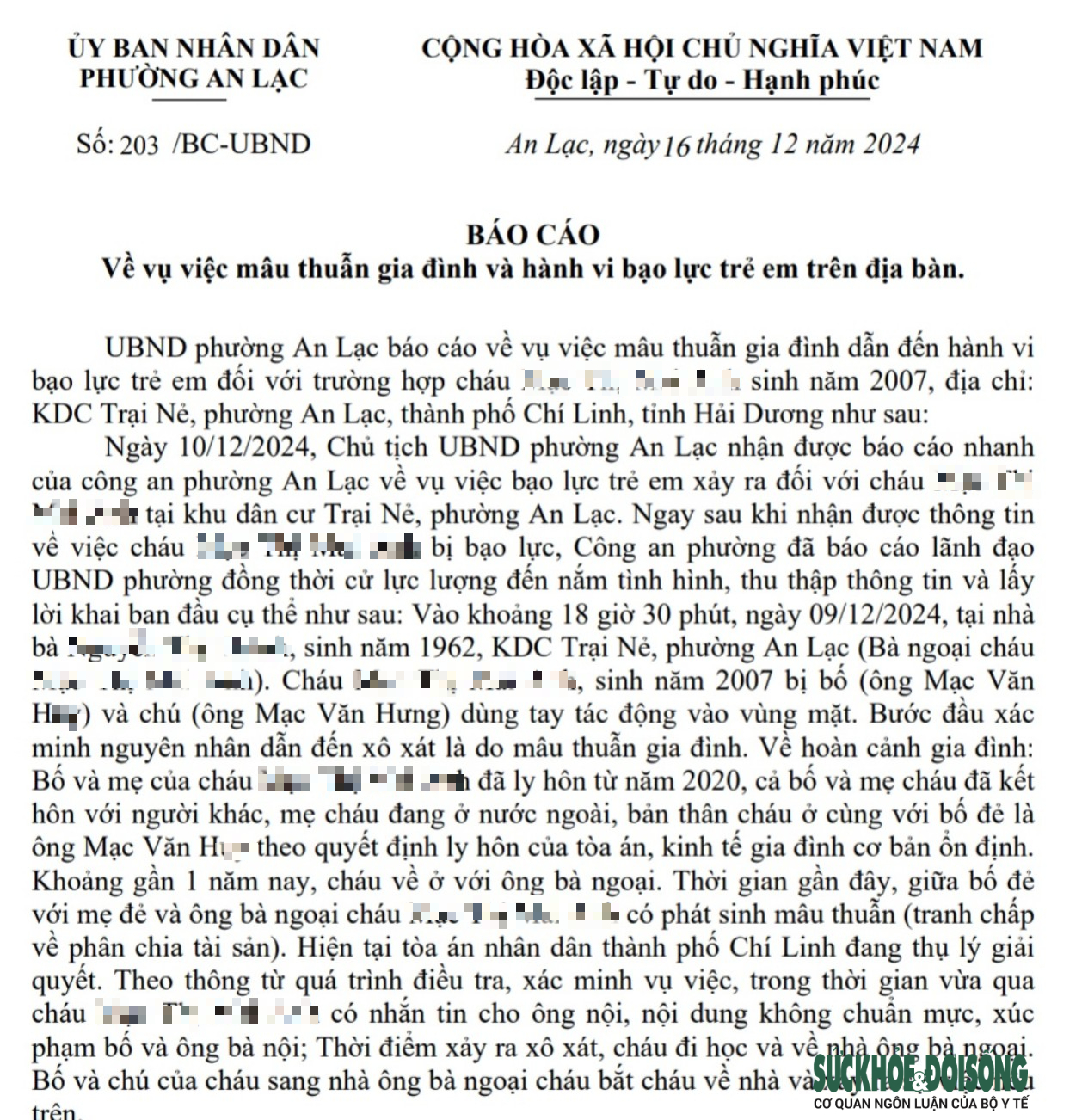 Hé lộ nguyên nhân nữ sinh lớp 12 ở Hải Dương bị bố và chú ruột hành hung- Ảnh 2.