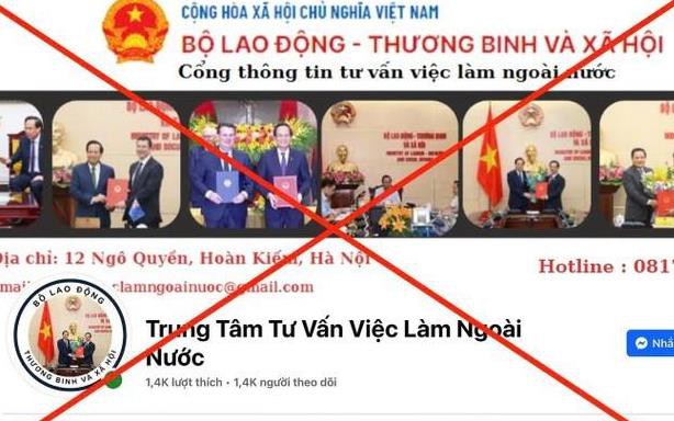 Cảnh báo thủ đoạn mạo danh Bộ LĐ-TBXH lừa đảo người đi nước ngoài làm việc