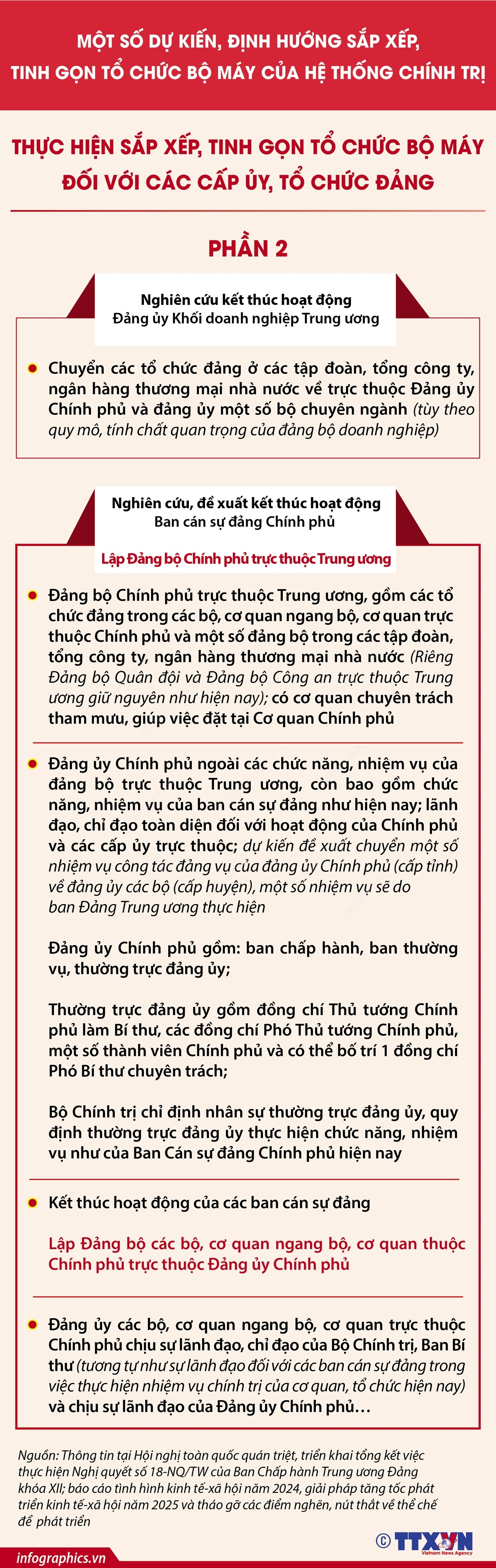 Dự kiến sắp xếp, tinh gọn tổ chức bộ máy đối với các cấp ủy, tổ chức đảng- Ảnh 2.