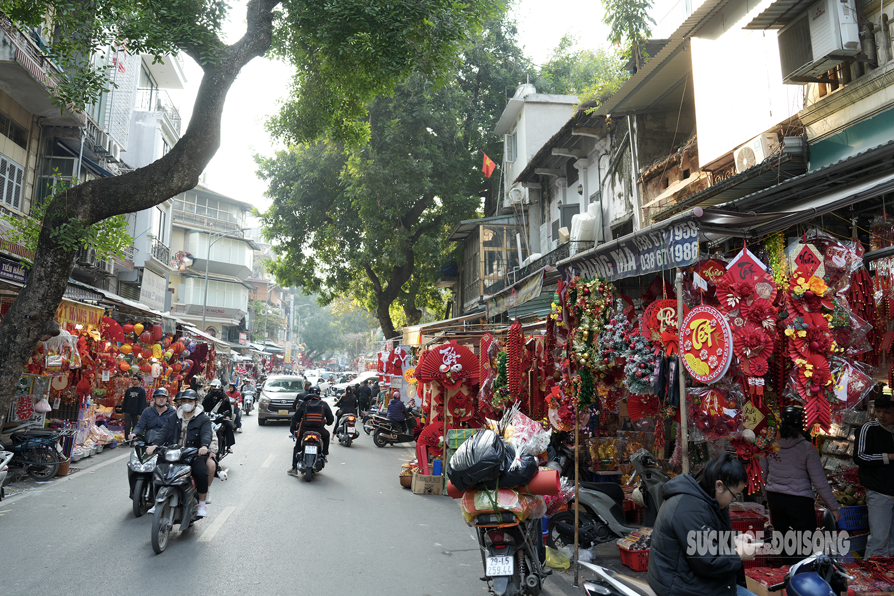 Hà Nội: Phố Hàng Mã rực rỡ sắc màu đón Tết- Ảnh 5.