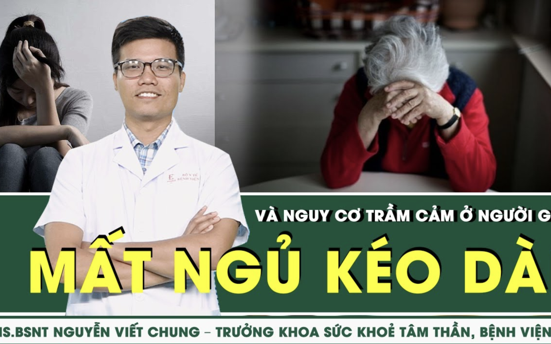 Mất ngủ kéo dài và nguy cơ trầm cảm ở người già