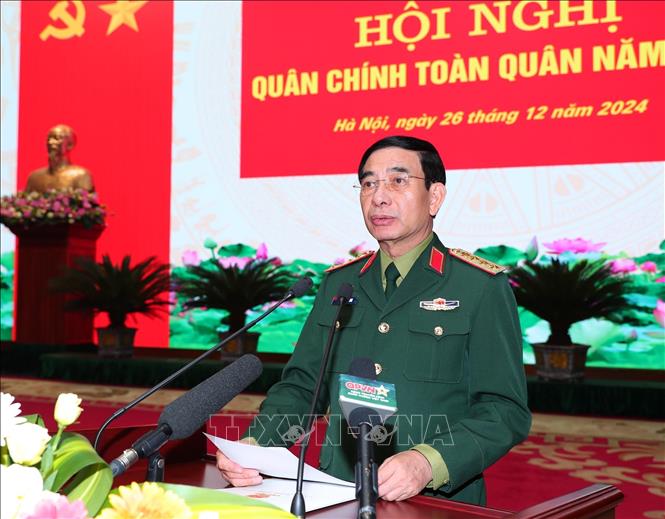 Chủ tịch nước Lương Cường dự Hội nghị Quân chính toàn quân năm 2024- Ảnh 10.