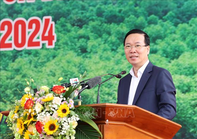 Chủ tịch nước dự Lễ phát động Tết trồng cây 'Đời đời nhớ ơn Bác Hồ'- Ảnh 1.