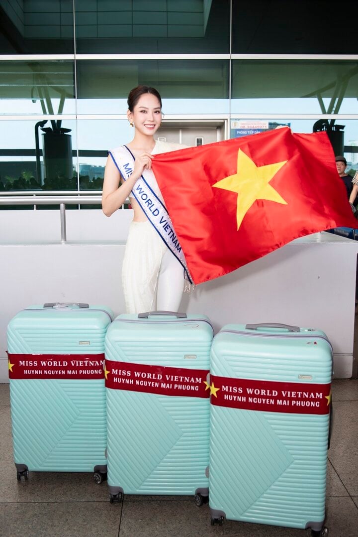 Hoa hậu Mai Phương mang 140 kg hành lý sang Ấn Độ dự thi Miss World 71- Ảnh 7.
