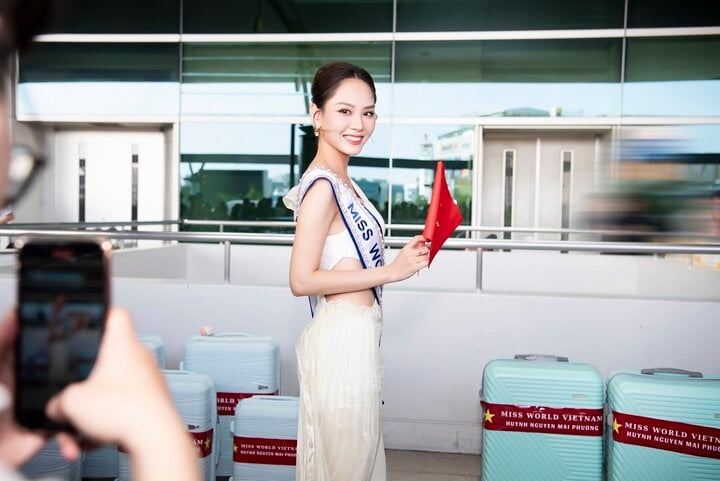 Hoa hậu Mai Phương mang 140 kg hành lý sang Ấn Độ dự thi Miss World 71- Ảnh 8.