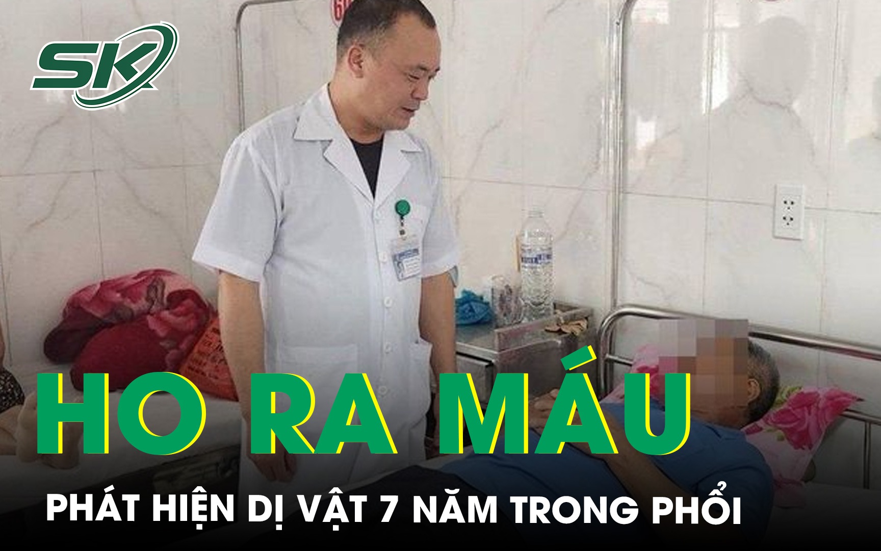 Đau ngực, ho khạc ra máu phát hiện dị vật tồn tại 7 năm trong phổi