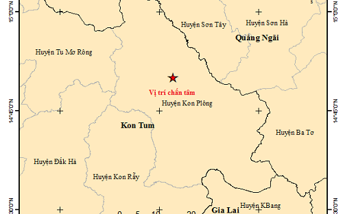Kon Tum hứng liên tiếp 3 trận động đất trong ngày 28 Tết