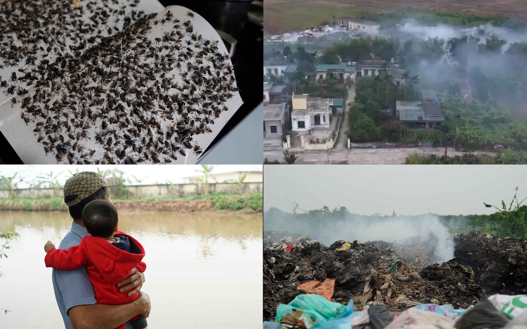 Thái Bình: Người dân ‘sống mòn’ cùng mùi hôi thối, khói bụi từ bãi rác khổng lồ