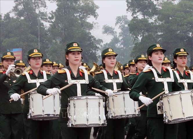 Kiểm tra huấn luyện diễu binh, diễu hành kỷ niệm Chiến thắng Điện Biên Phủ- Ảnh 3.