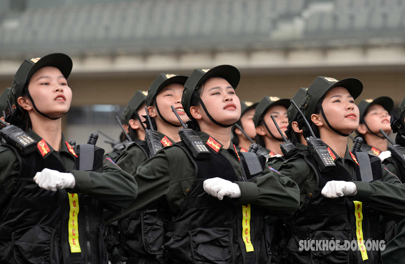 Những ‘bông hồng thép’ của lực lượng cảnh sát cơ động trong lễ diễu binh- Ảnh 5.