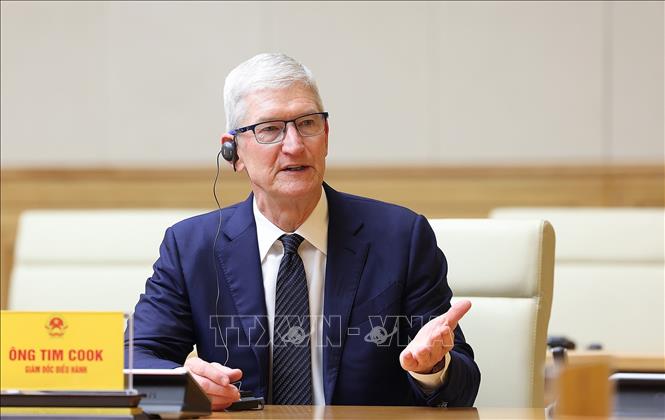 Thủ tướng Phạm Minh Chính tiếp Giám đốc điều hành Apple Tim Cook- Ảnh 2.