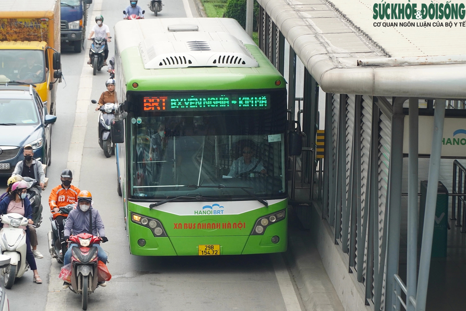 Hiện trạng tuyến buýt BRT ở Hà Nội sắp bị 'khai tử' sau nhiều năm hoạt động- Ảnh 1.